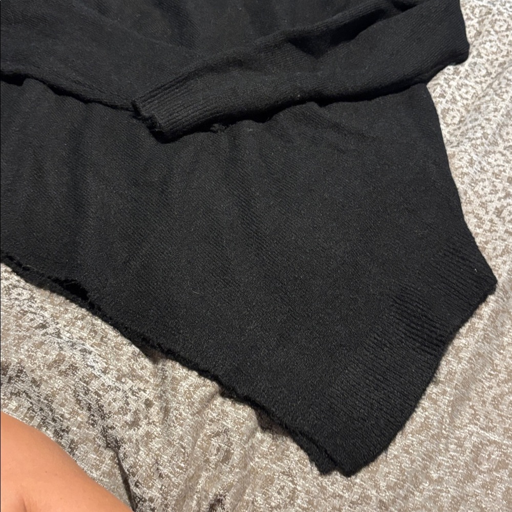 Karen Kane Black Asymmetrical Sweater - Picture 3 of 4